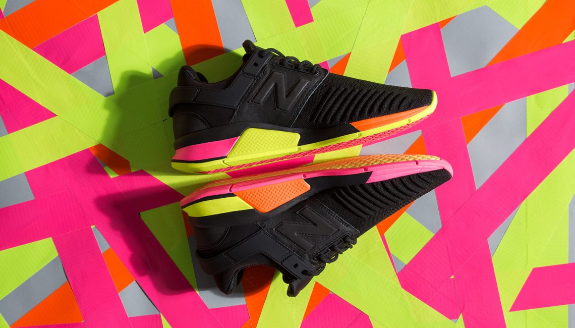 new balance 247 black solar yellow