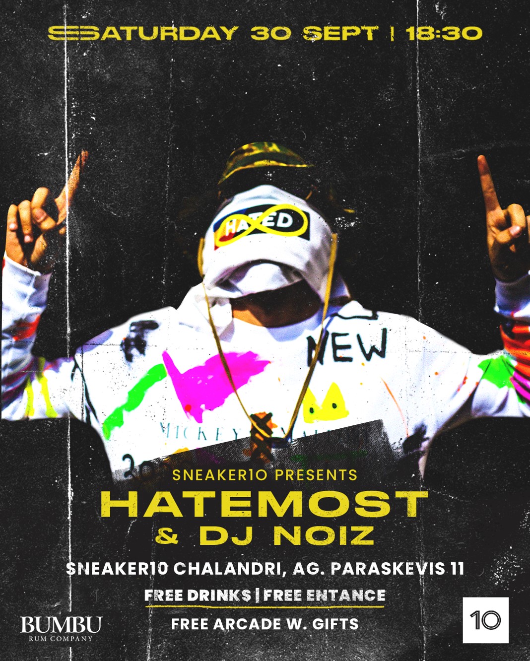 Hatemost & Dj Noiz Live at Sneaker 10 Chalandri, Hatemost, Sneakerize.gr