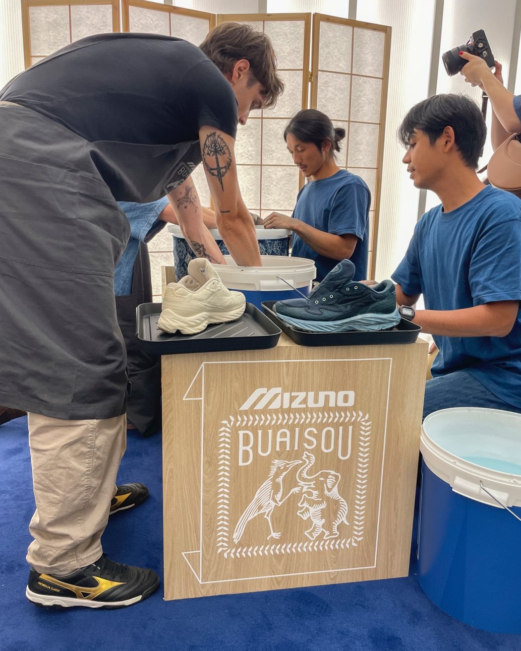 Mizuno x Buaisou: An Indigo Workshop Series, Sneakerize.gr