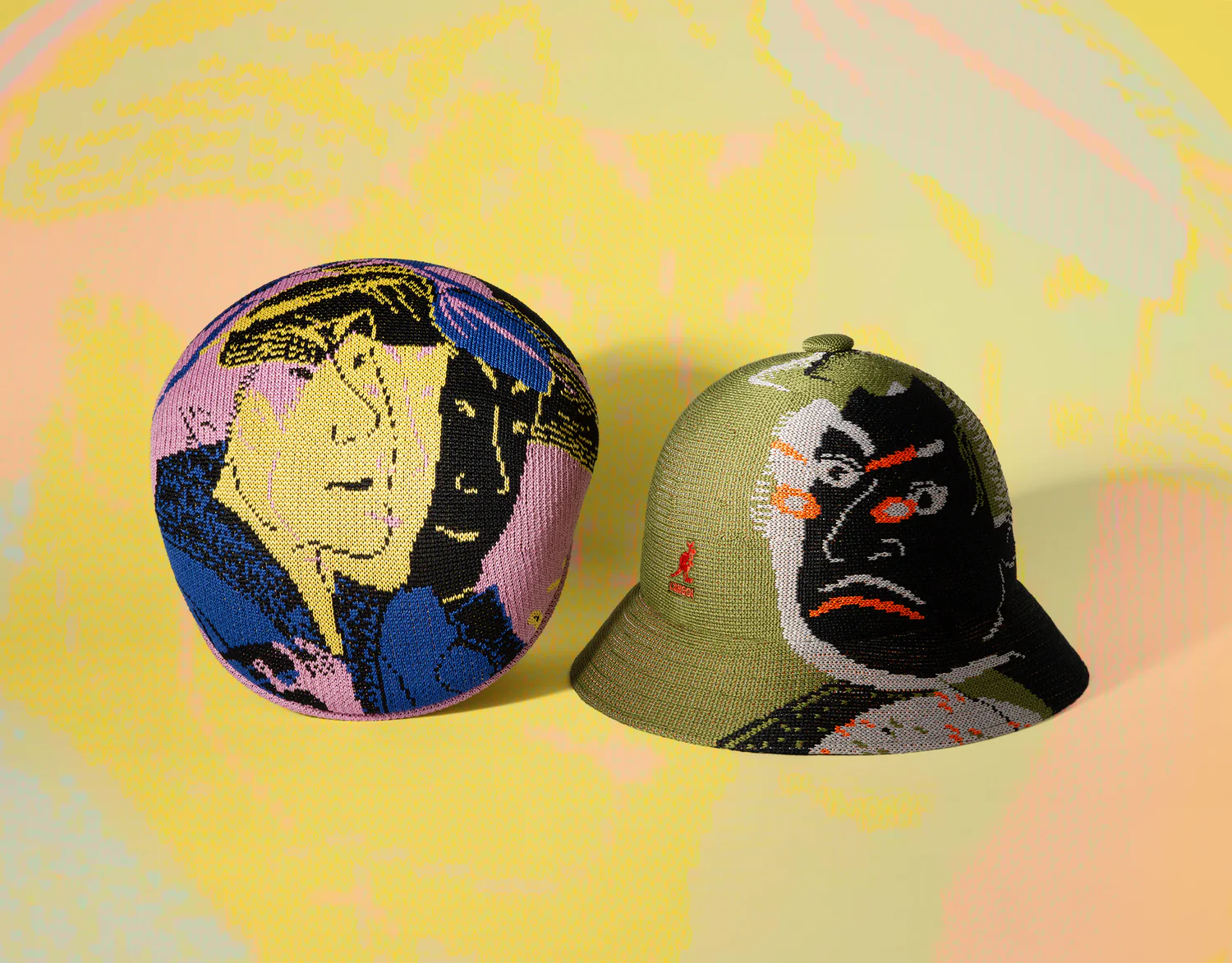 Kangol x Tadanori Yokoo: A Bold Collision of Art and Headwear, Sneakerize.gr
