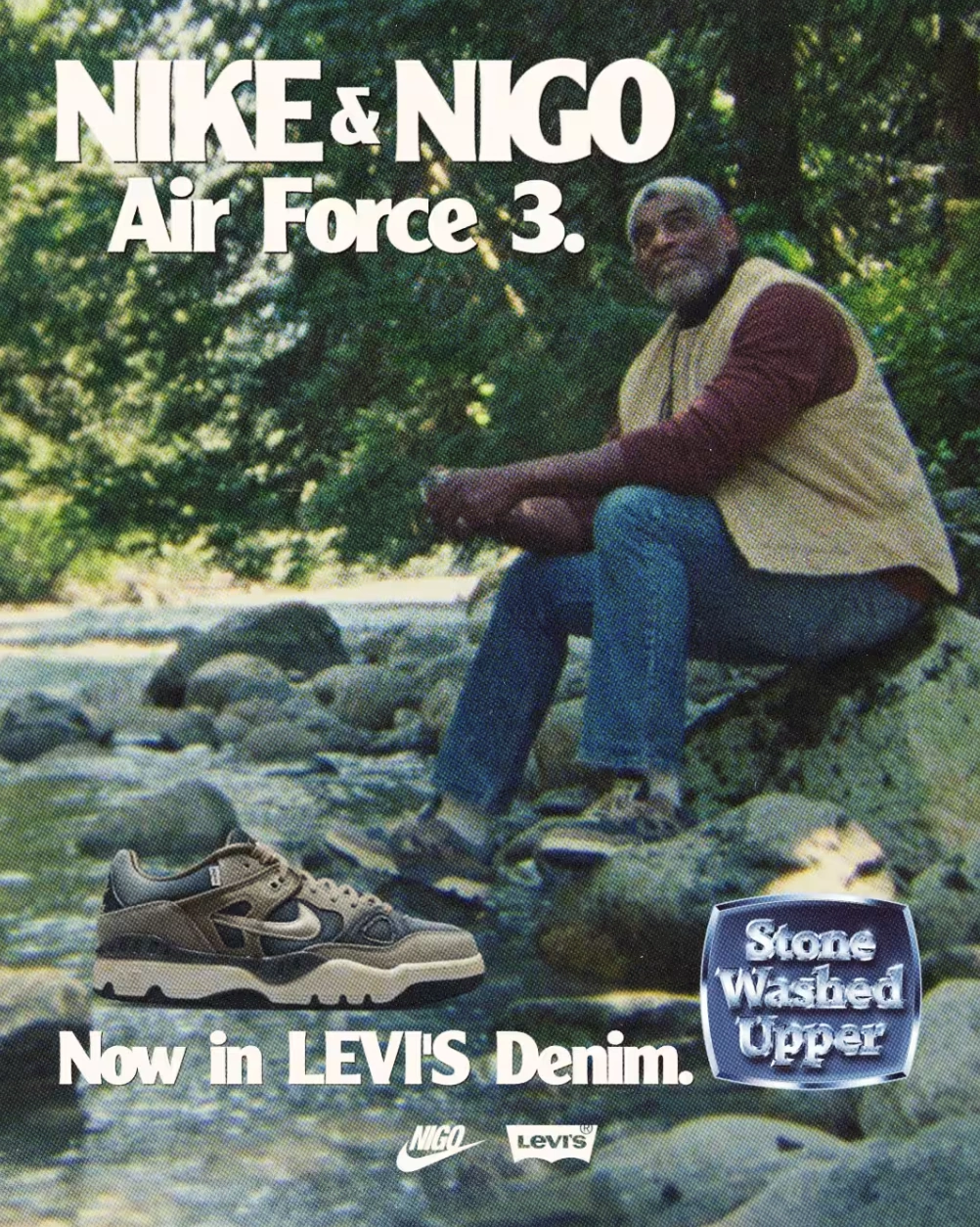 Nike x Levi’s x Nigo Air Force 3: A Denim Icon Reborn, HQ0262-001, Sneakerize.gr