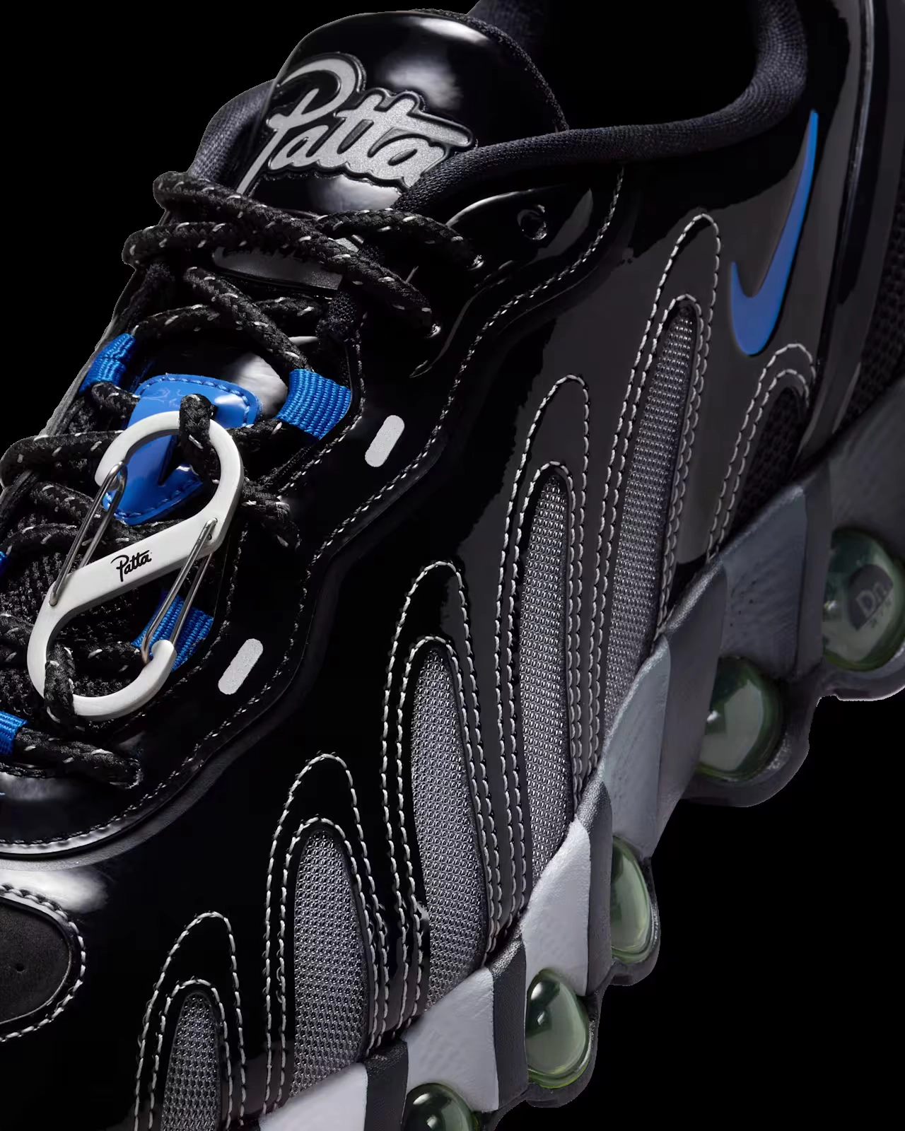 Patta x Nike Air Max DN8 Black and Metallic Silver, IB4029-001, Sneakerize.gr