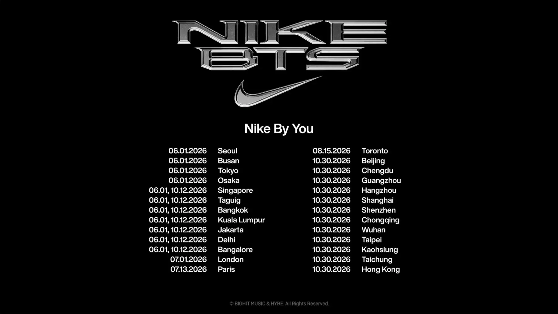 Nike and BTS Introduce BTS WORLD TOUR “ARIRANG” Merch and Nike By You Experience, Sneakerize.gr